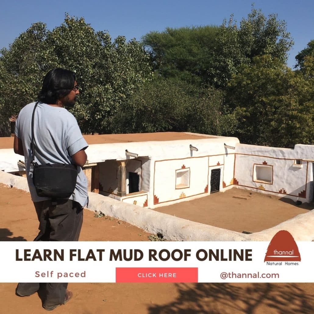 Flat mud Roofing system online course for Natural Buildings