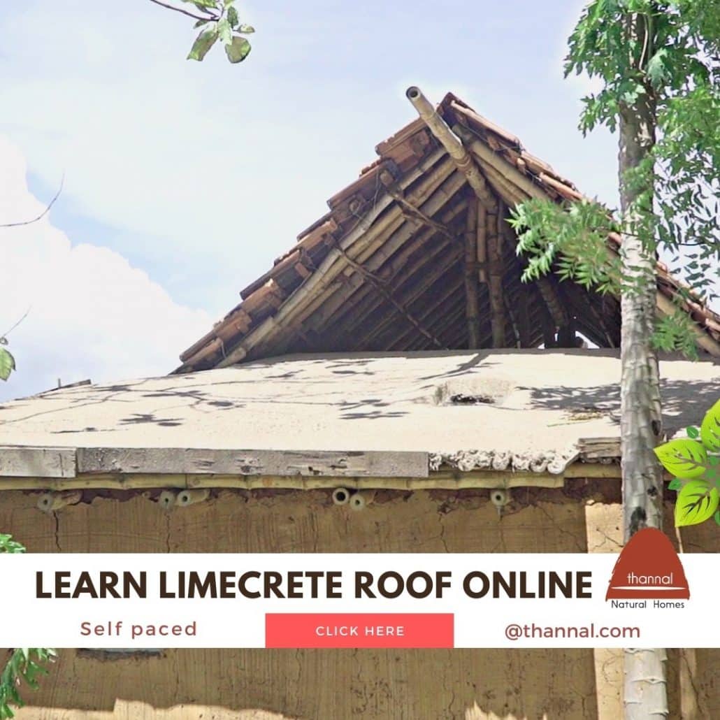 Limecrete Roofing method for Natural Buildings